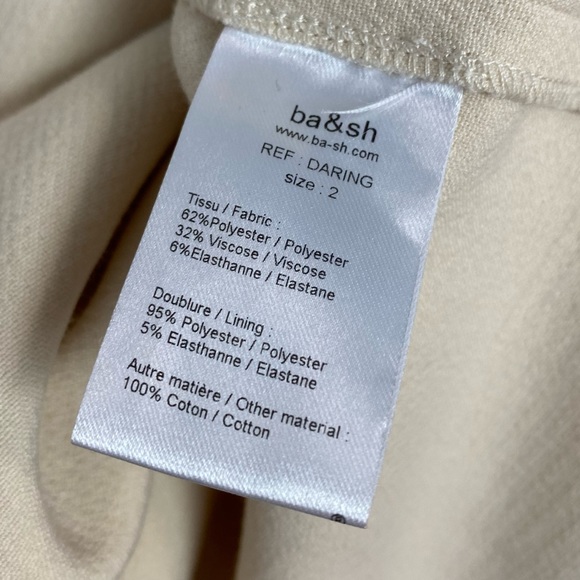 Ba&sh Daring Ruffle Sleeve Cream Top - Picture 8 of 10